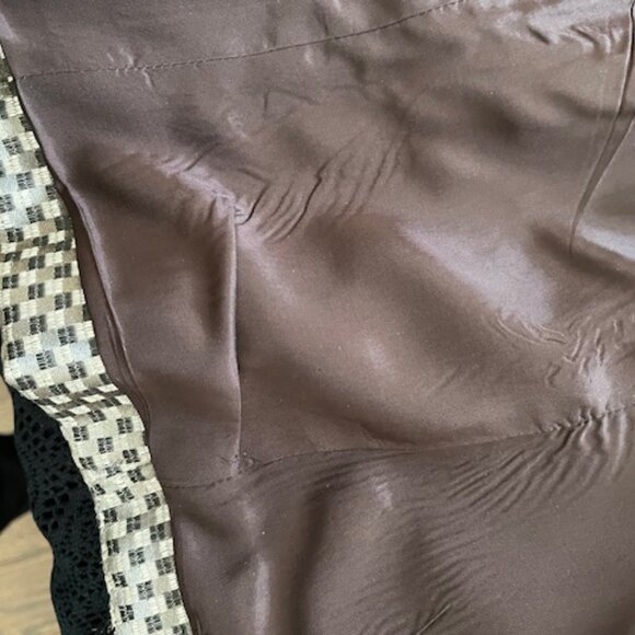 Jones of New York Collection VTG Jacket - metallic taupe/black/cream - size 10 - Picture 5 of 8
